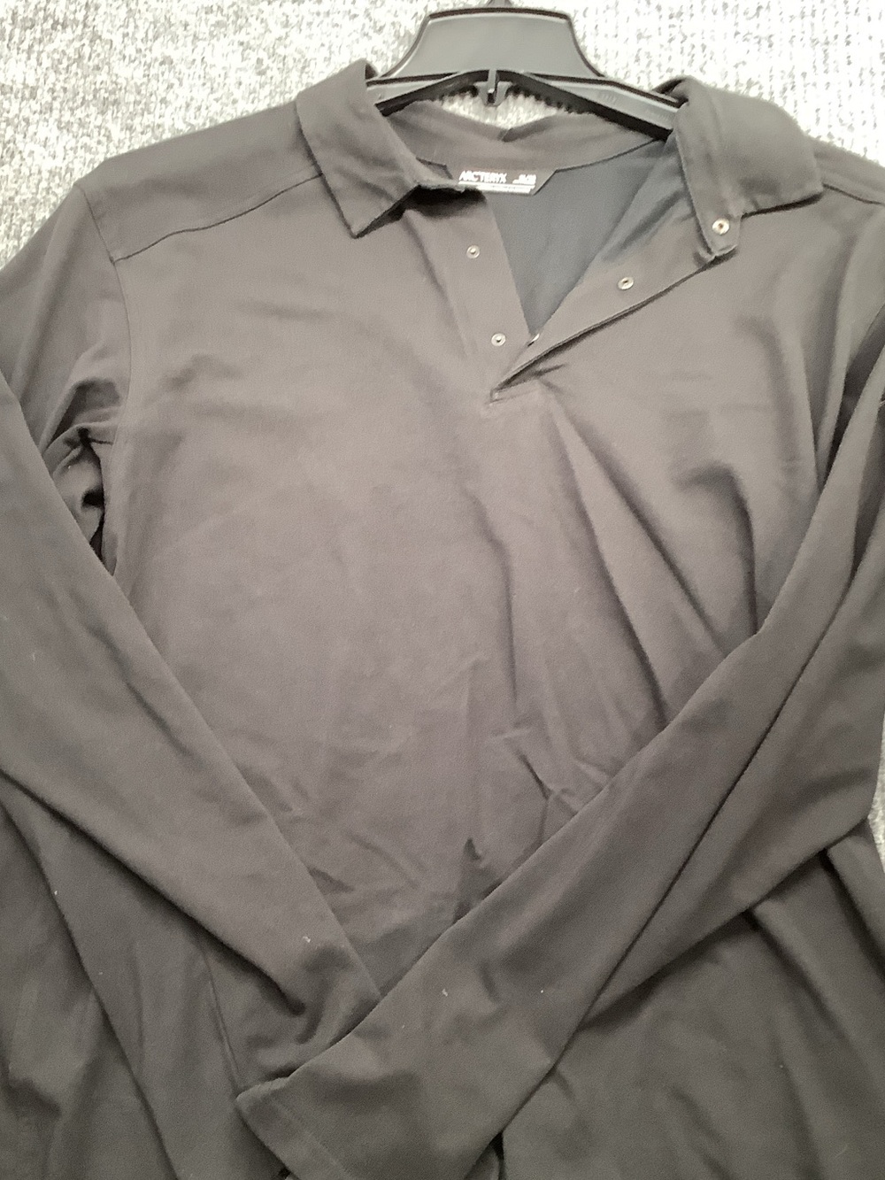Arc'teryx Black Long-Sleeve Polo
